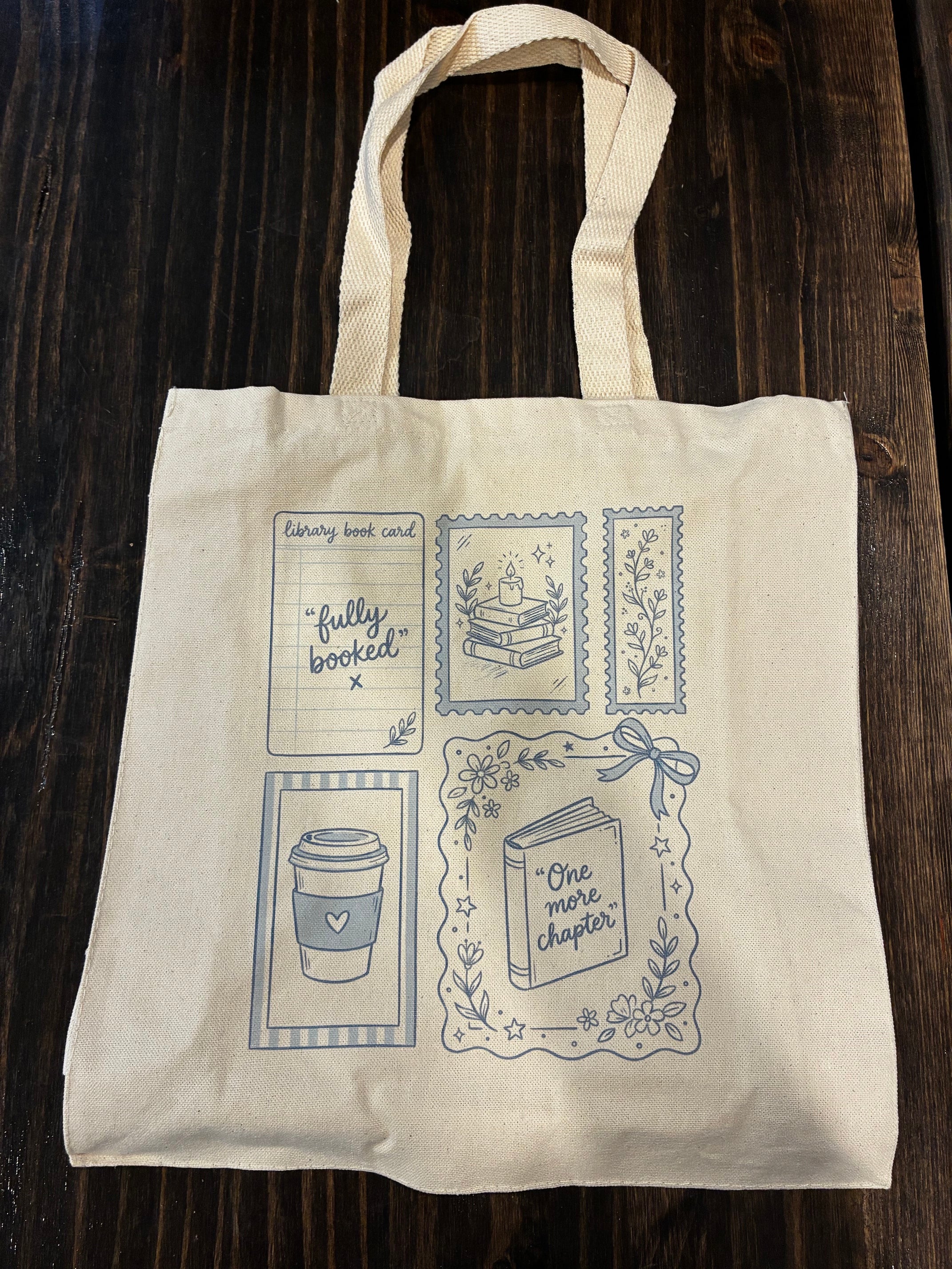 Blue Fully Booked Tote