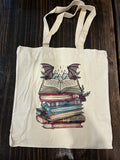 Fantasy Book Stack Lover Tote