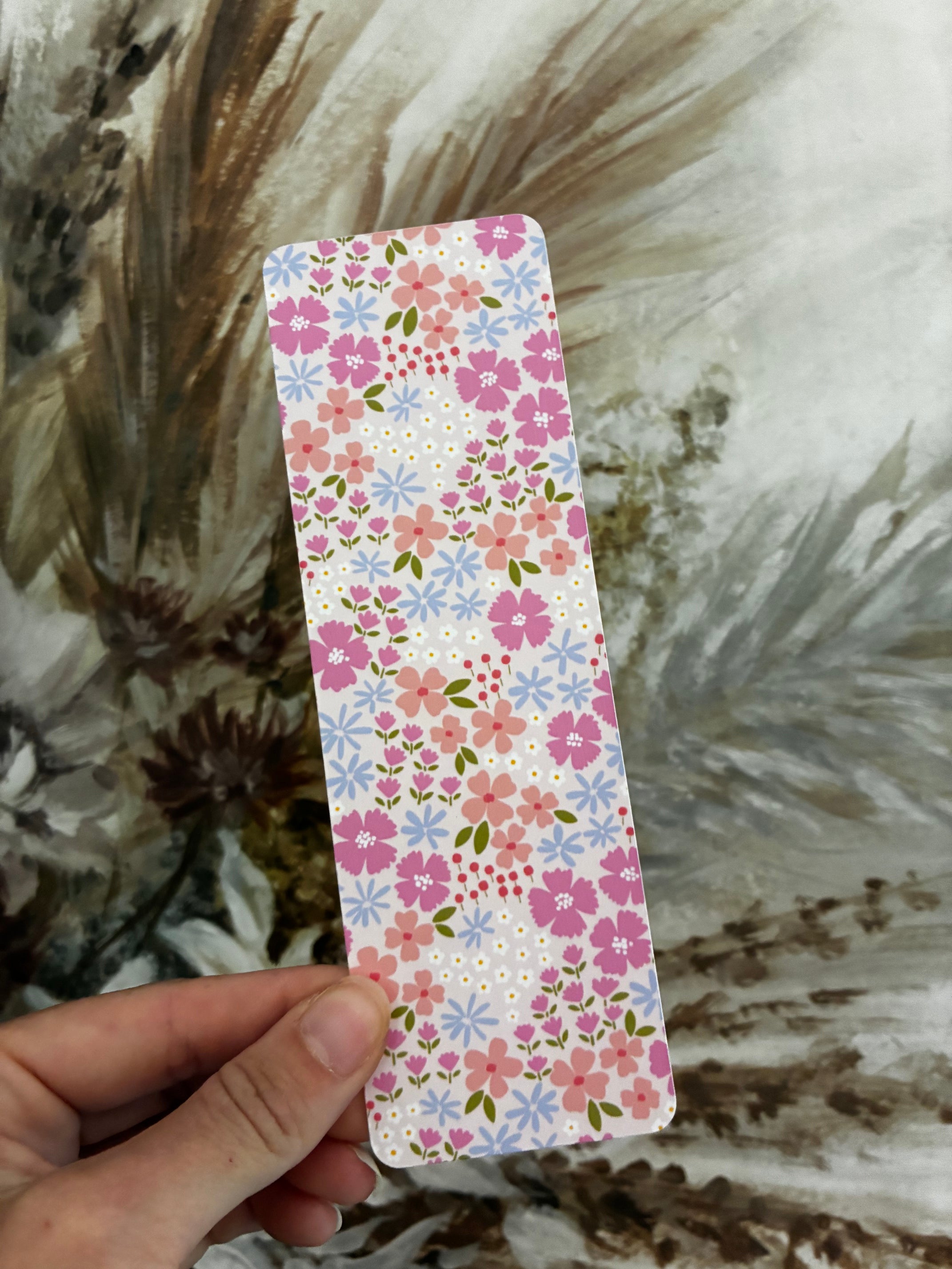 Retro Floral Bookmark