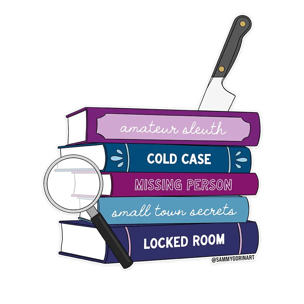 Thriller Bookstack Sticker